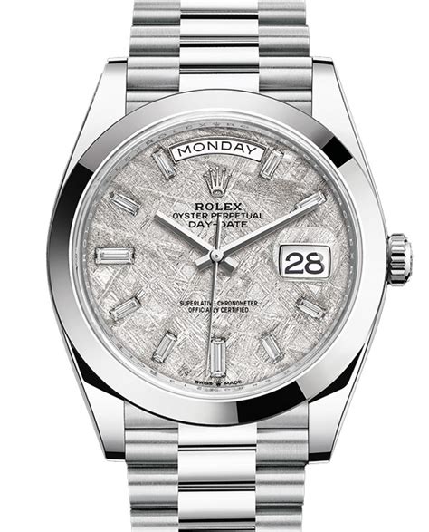 rolex platinum meteorite dial